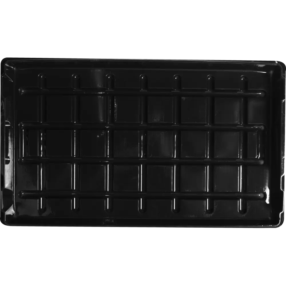 Поддон для рассады 52x31x3.5 см пластик черный 13456648 STLM-2048495 Santreyd  - Вид №3