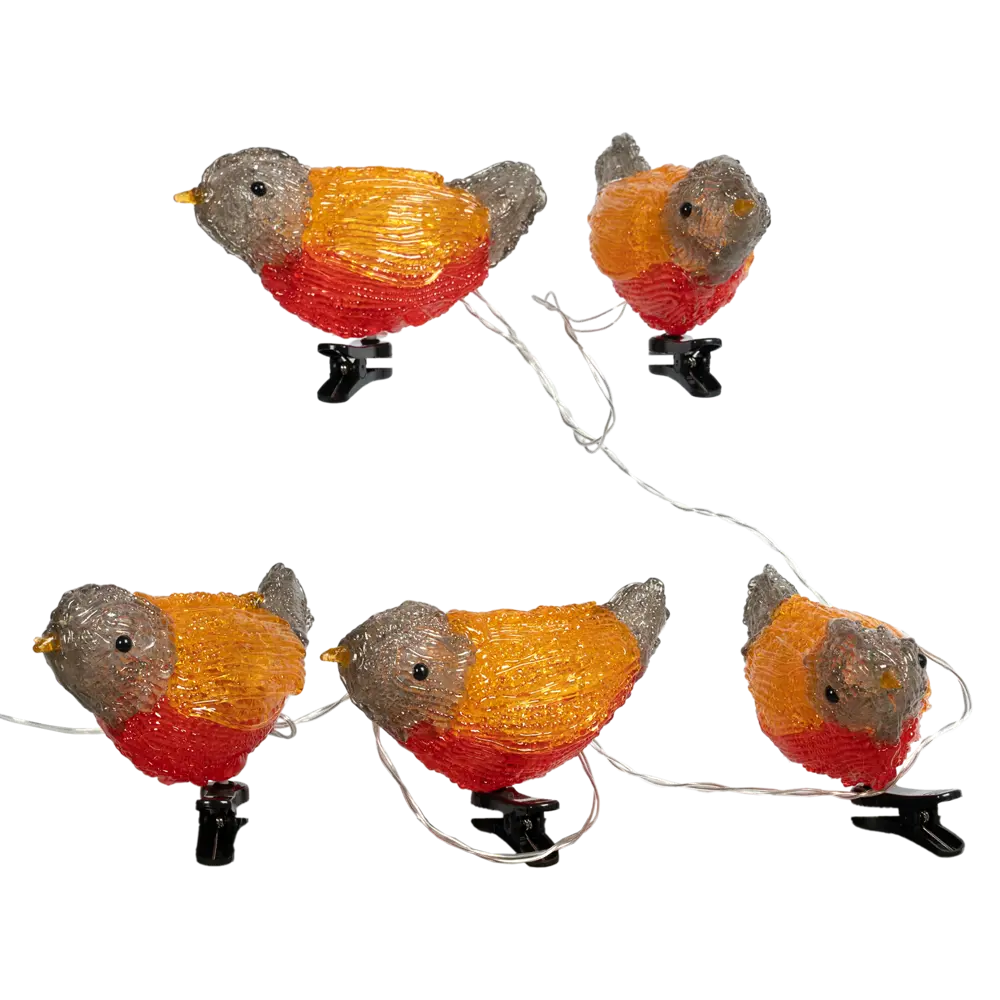 89367755 Набор светящихся новогодних фигур на прищепке "Птички" 12см STLM-1531768 Santreyd 