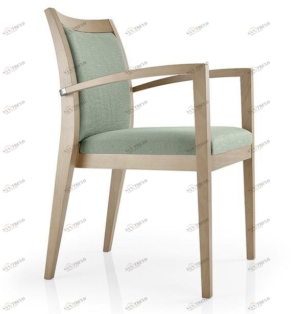 JMS Штабелируемое кожаное кресло с подлокотниками Cassis M 12ce