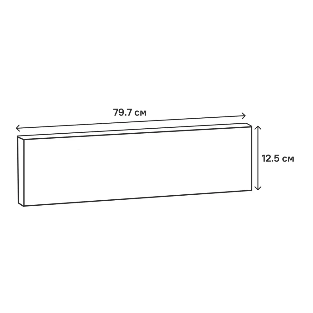 Фасад кухонный DELINIA ID София белый матовый 79.7x12.5 см 82010111 STLM-0860928 - Вид №18