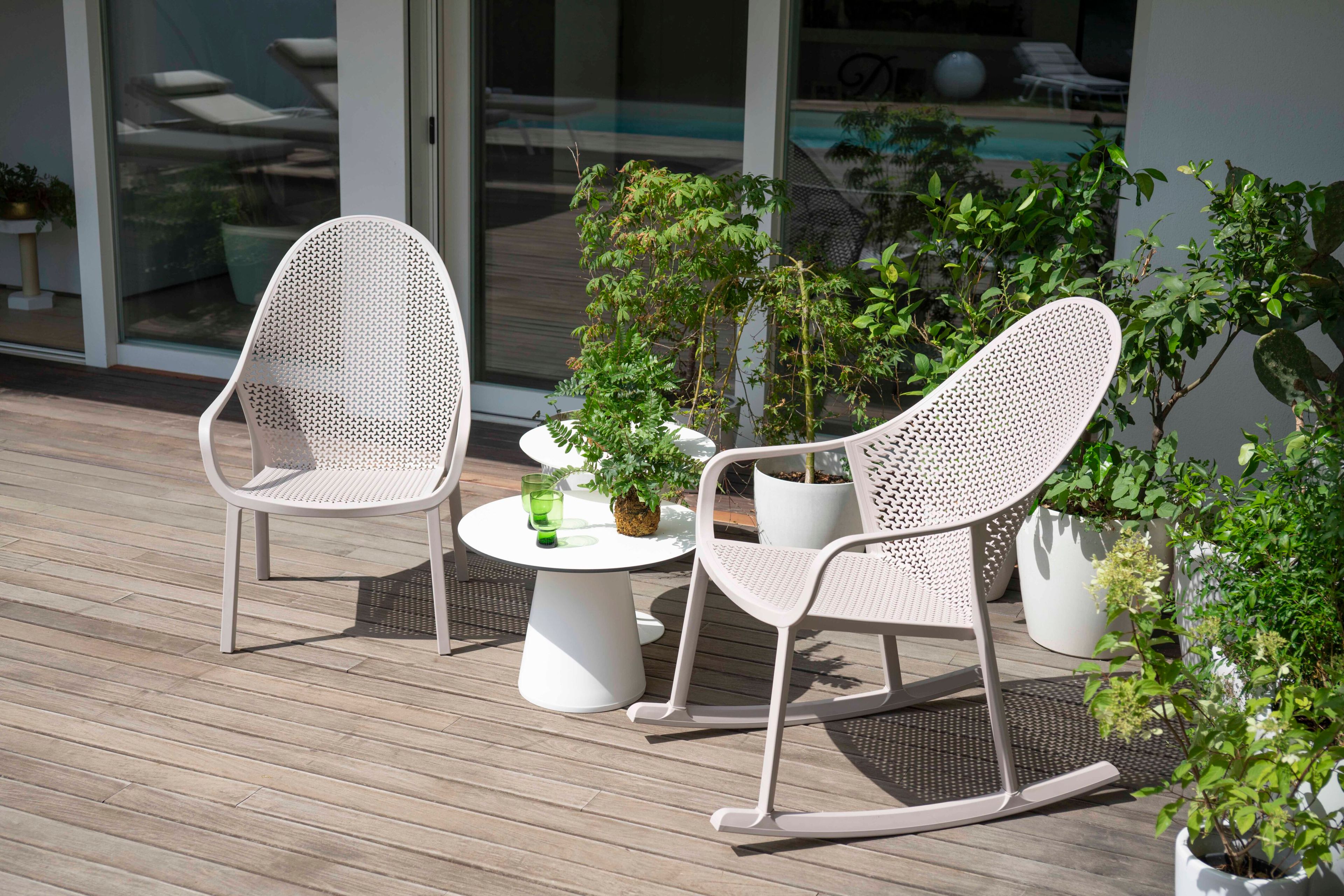 Кресло-качалка из инженерного пластика GABER Gianet ARCH-00117928 - Вид №4