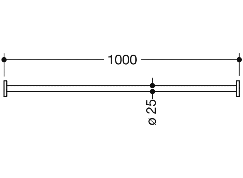 900.34.400XA Карниз HEWI System 900 - Вид №1