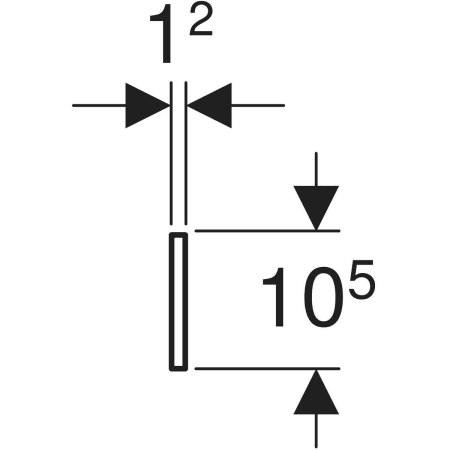 430210227 Фронтальная декоративная панель Geberit Bambini для детской раковины, для двух смесителей для раковины Geberit  - Вид №2