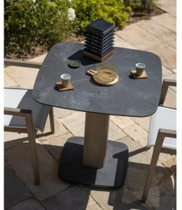 Les jardins Квадратный деревянный садовый стол Copenhague Ta04201