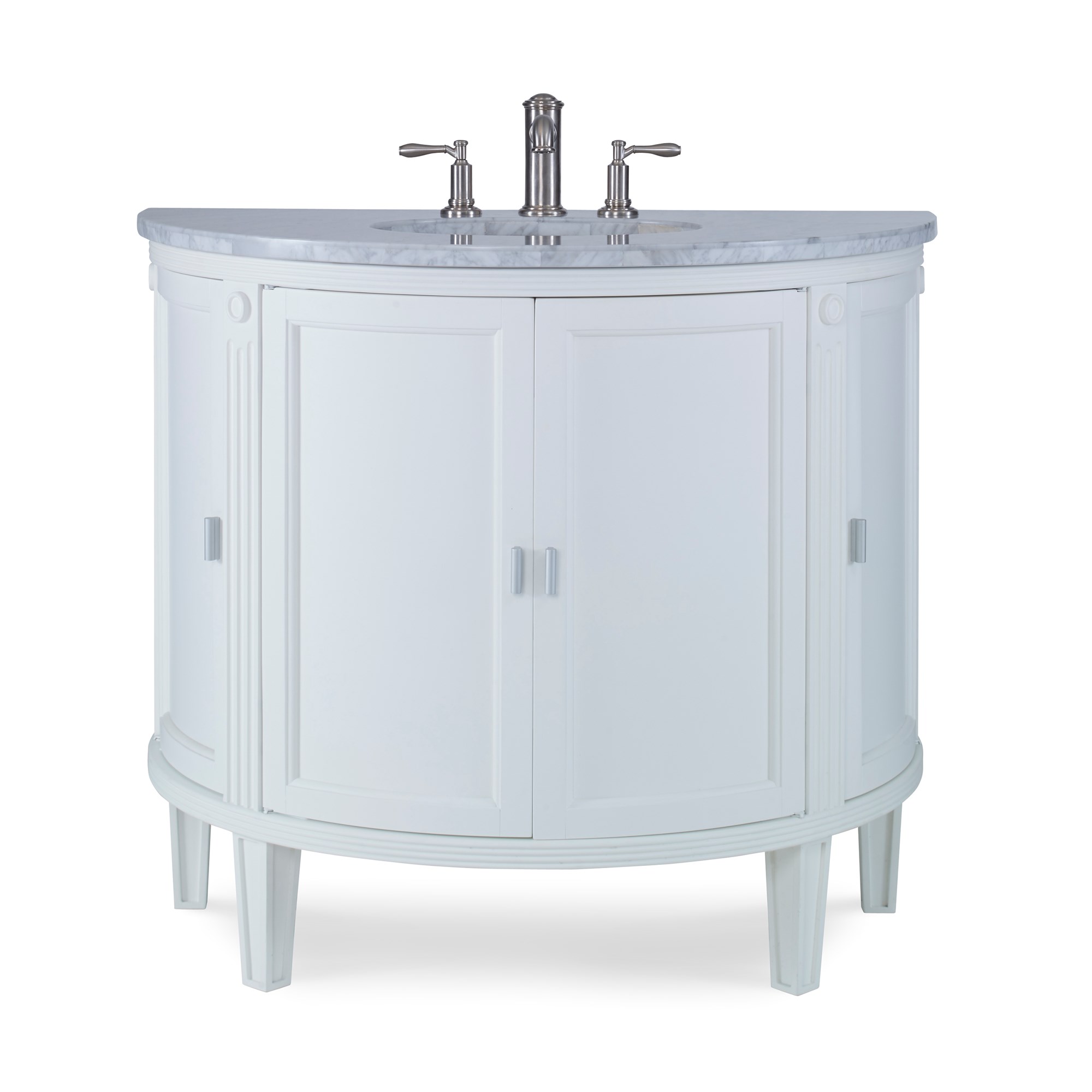 Тумбочка, большая (от 37 до 59,5) 02141-110-322 Park Avenue Sink Chest - White Ambella  - Вид №1