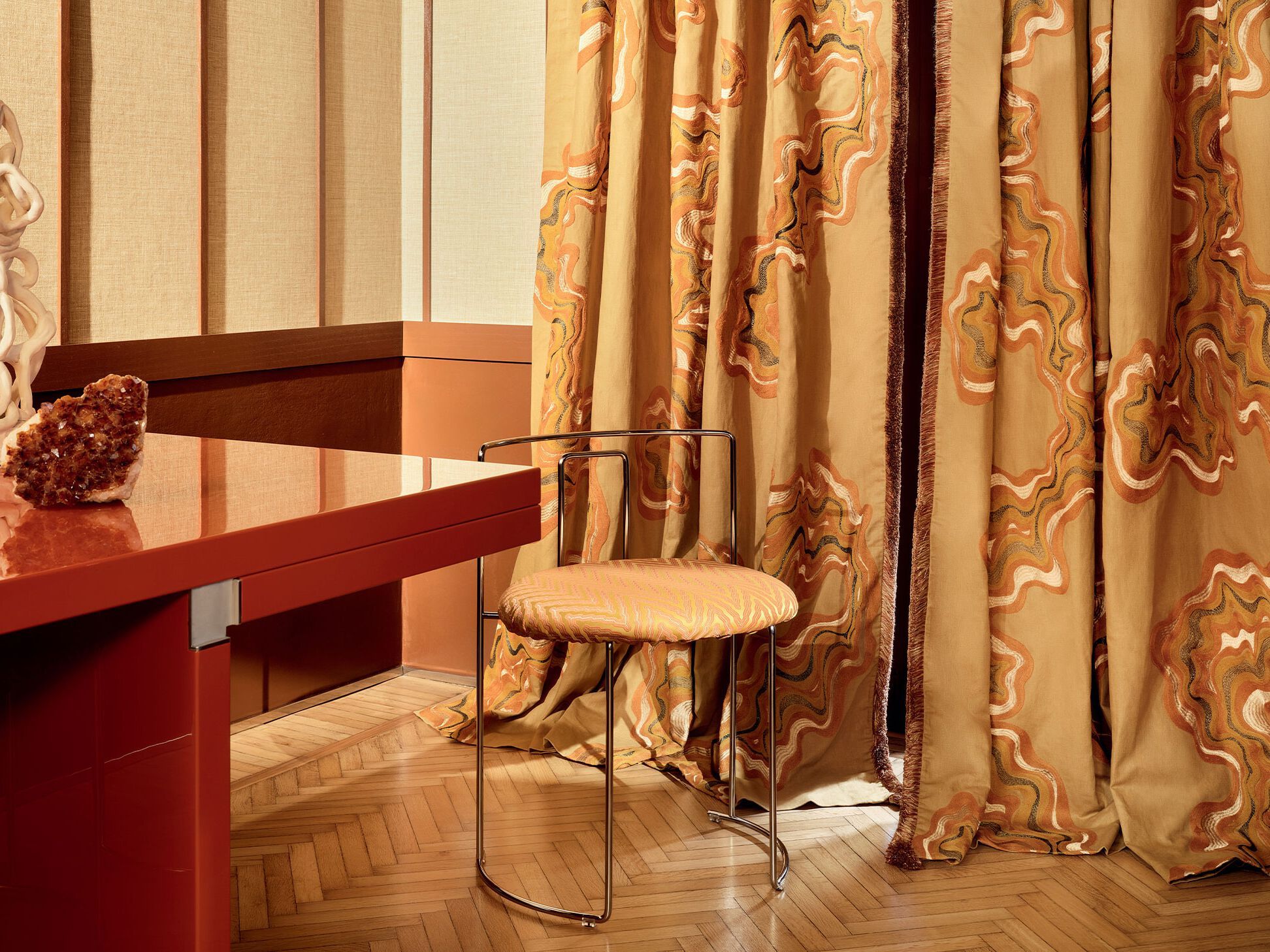 Вышитая ткань для штор Élitis Brera ARCH-00119567 - Вид №1