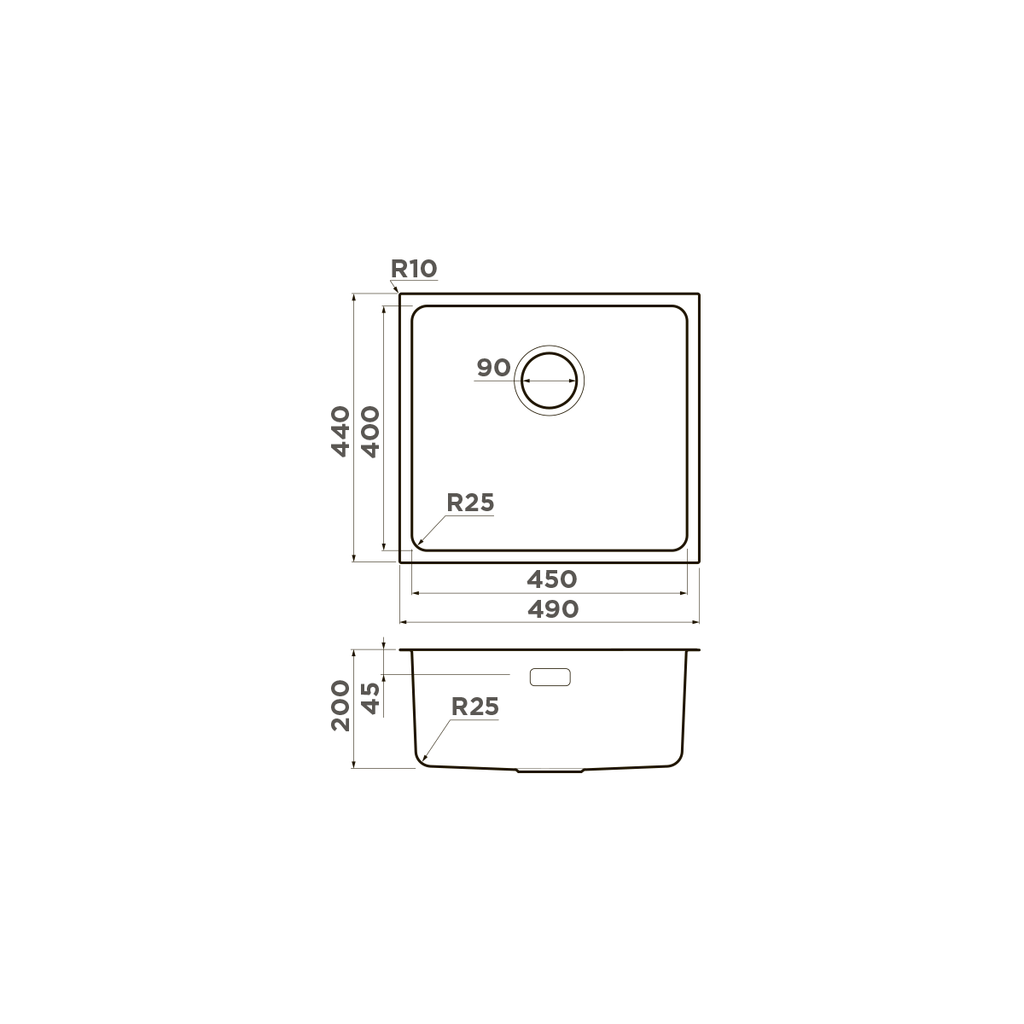 Кухонная мойка Tadzava 49-U/I AB OMOIKIRI 4993075 - Вид №3