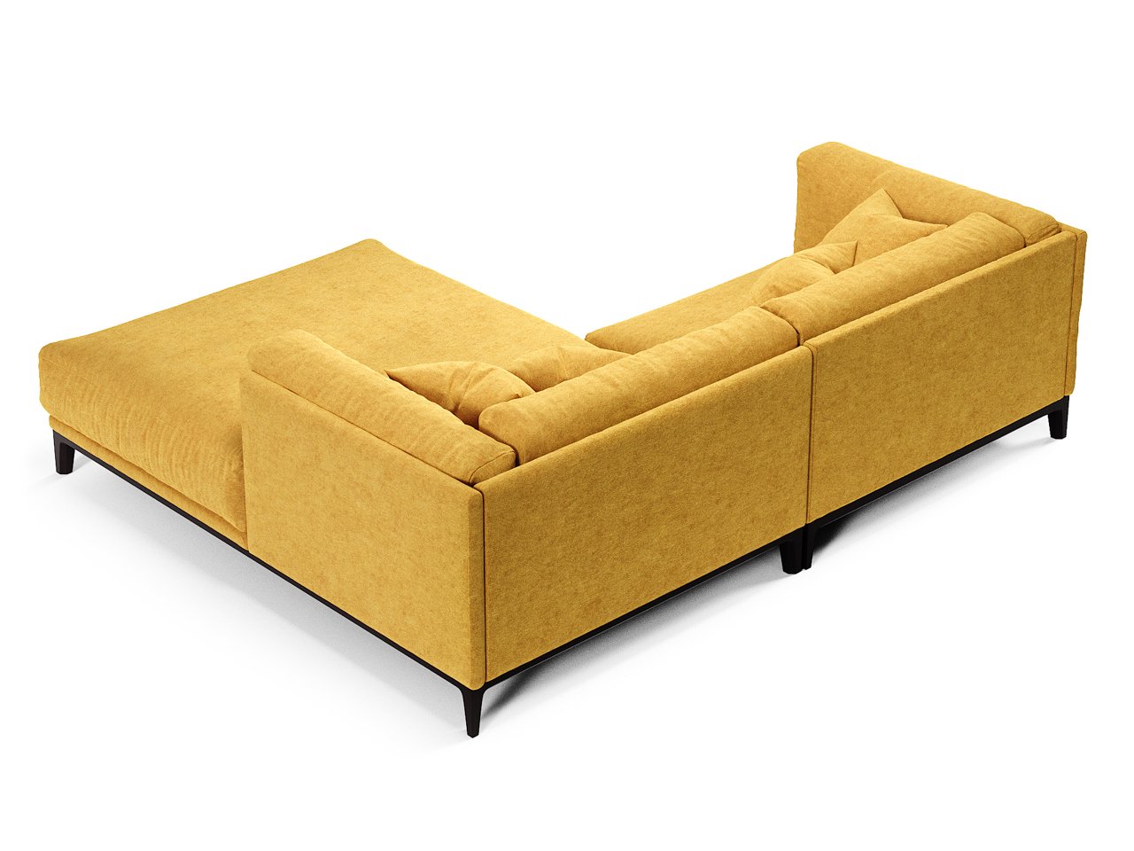 Диван Case угловой оранжевый THE IDEA ДИЗАЙНЕРСКИЕ 210515 Оранжевый  - Вид №3