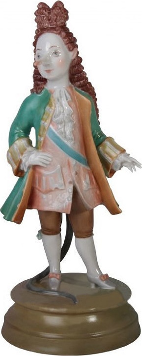 10620677 Императорский фарфоровый завод Скульптура "Крысенок принц Яркий" Твёрдый фарфор 