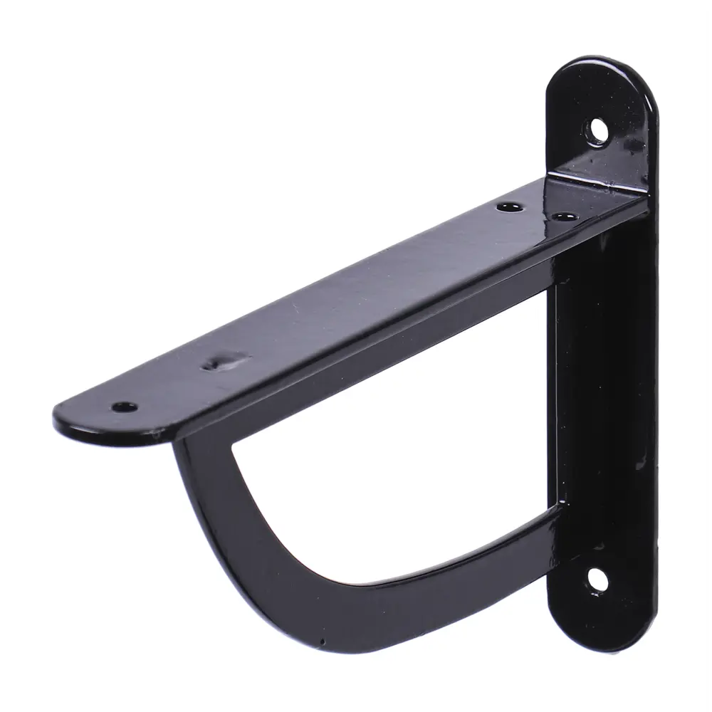 Кронштейн Larvij D-Wall для полок и кашпо, черный глянец 84908795 STLM-1082964