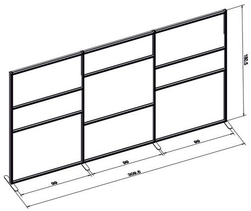 STUDIO T Отдельностоящая офисная перегородка из метакрилата sun-id-1359038 - Вид №15
