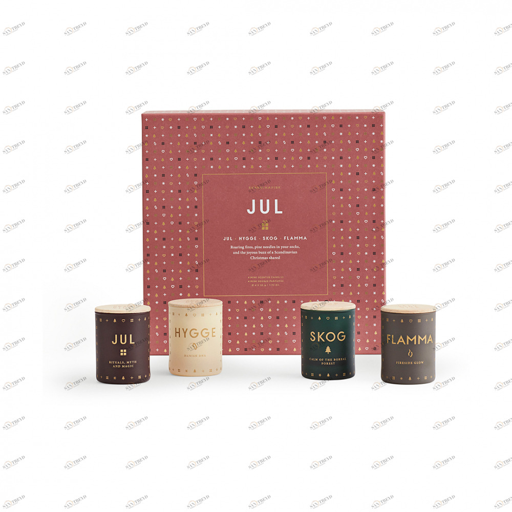 EVA SOLO Sk856 Набор свечей Skandinavisk Jul, 4 шт. Растительный воск, ароматические отдушки 