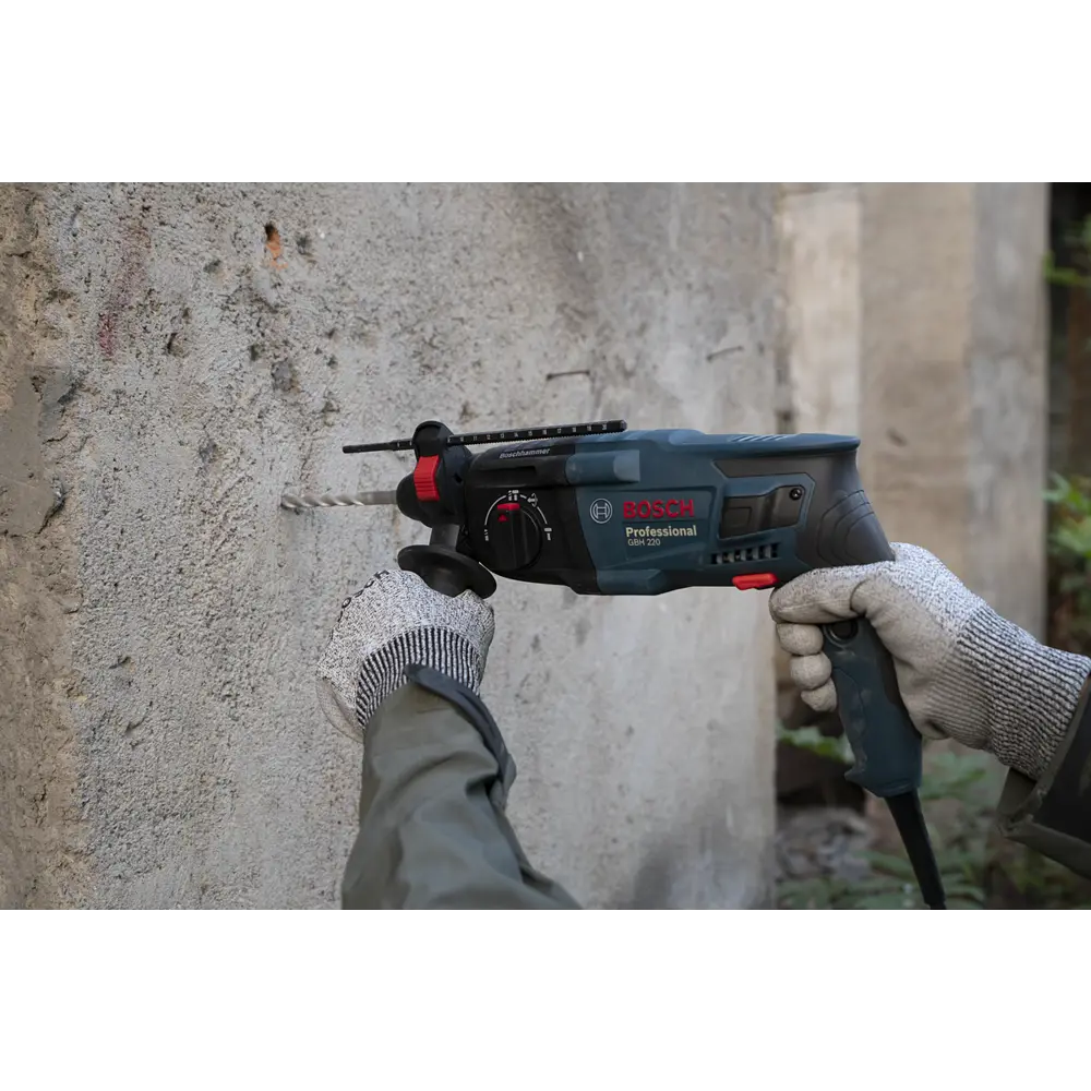 Перфоратор SDS-plus Bosch GBH 220 Professional 720 Вт, 06112A6020, 2 Дж BOSCH PROFESSIONAL STLM-2061570 - Вид №17