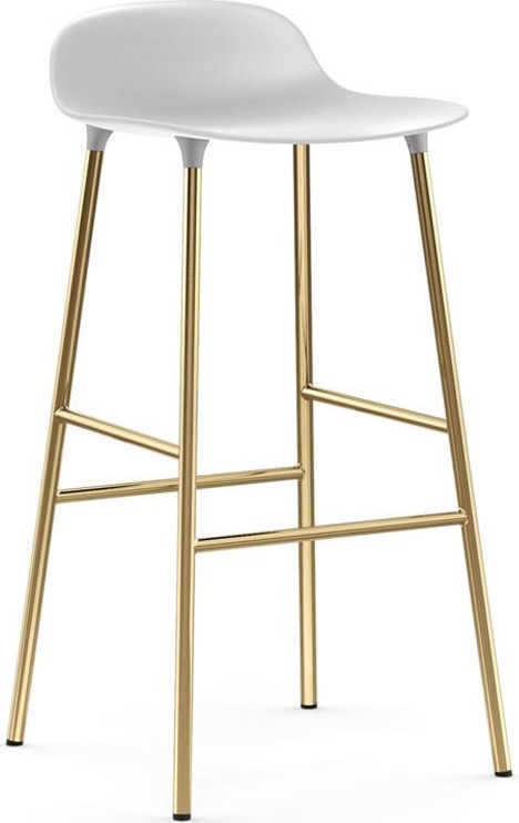 1400936 Barstool 75 cm Латунь Белый Normann Copenhagen Form