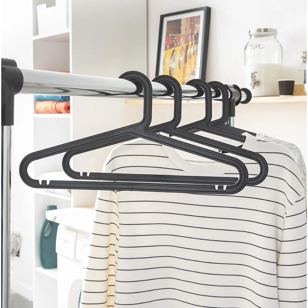 Плечики для одежды 39.5 см пластик цвет черный 4 шт Santreyd STLM-2124239 - Вид №5