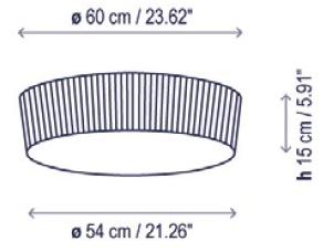 BOVER Потолочный светильник из ткани прямого света Plafonet sun-id-1349793 - Вид №6