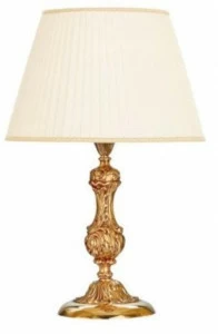 Possoni Illuminazione Настольная лампа из французского золота с абажуром Oldie 504/lg