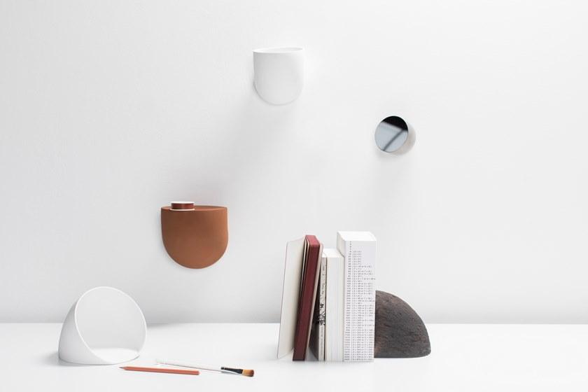 valerie_objects Подставки для книг из глины Segments V9018214b/v9018214w  - Вид №2