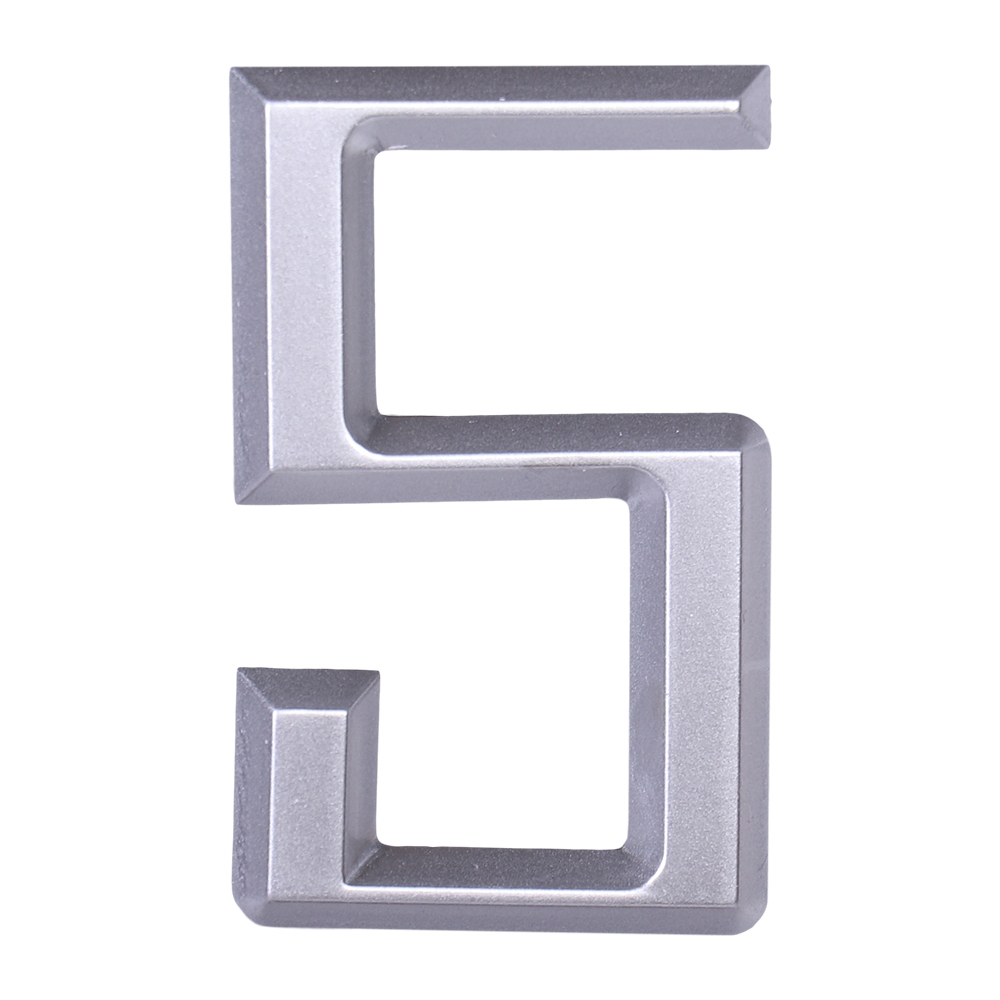 Дверной номер  «5», 37х5х60 мм, серебро LJPS0098 Public Steel Россия 