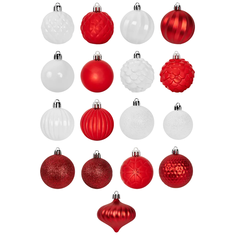 87036338 Набор новогодних шаров Christmas ø5-6 см полистирол цвет красный 25 шт. STLM-0949418 Santreyd  - Вид №1