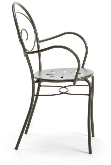 Vermobil Штабелируемый металлический садовый стул с подлокотниками Mimmo Sp111 - Вид №2