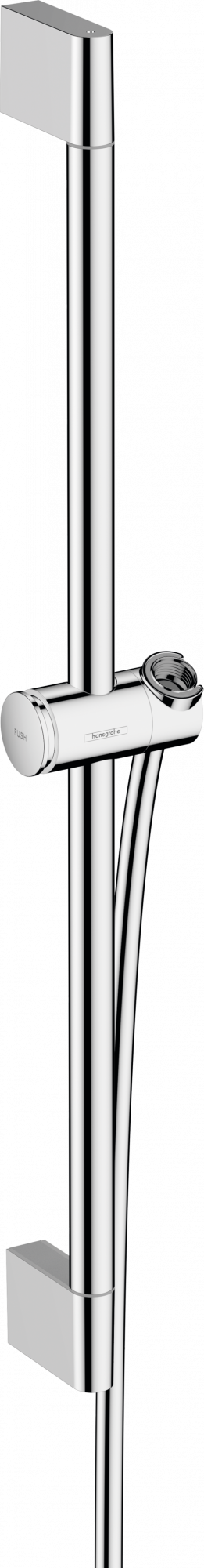 24400000 Unica Душевая штанга Pulsify S 65 см с нажимным слайдером и душевым шлангом Isiflex 160 см Hansgrohe 
