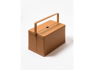 Кожаная корзина для пикника