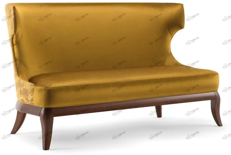 Tirolo 2-х местный тканевый диван с высокой спинкой Rose 066 d