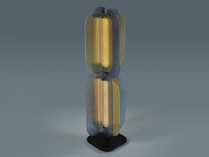 Стеклянный торшер