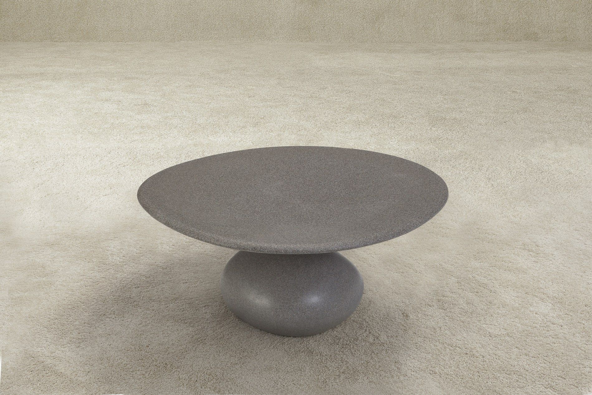 Круглый журнальный столик из композитного материала SANCAL ARCH-00107574 - Вид №2