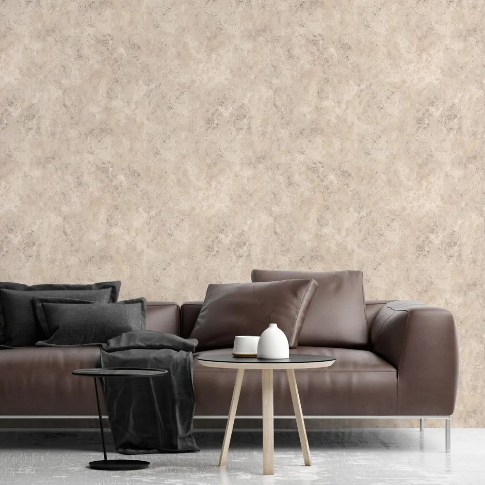 Обои флизелиновые Inspire Rock коричневые 1.06 м Cream 5 83617691 STLM-2102558 - Вид №2