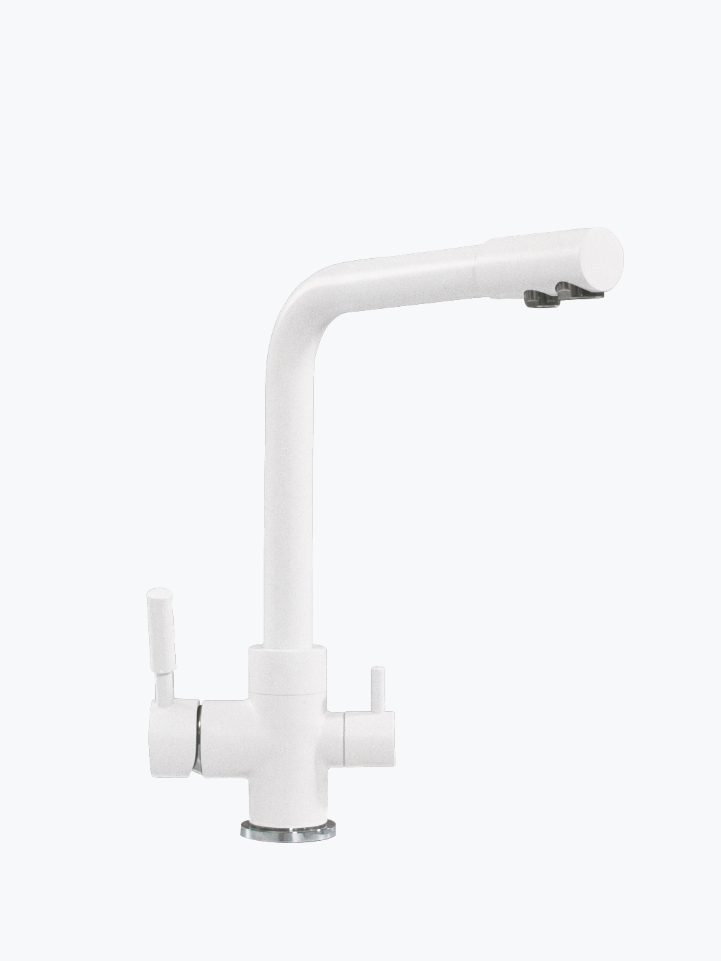 627505 Смеситель кухонный "Высокий Дуо" в тон мойки Polygran  - Вид №7