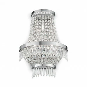 Настенный светильник Ideal Lux Caesar AP3 Cromo IDEAL LUX  103567 Прозрачный;хром