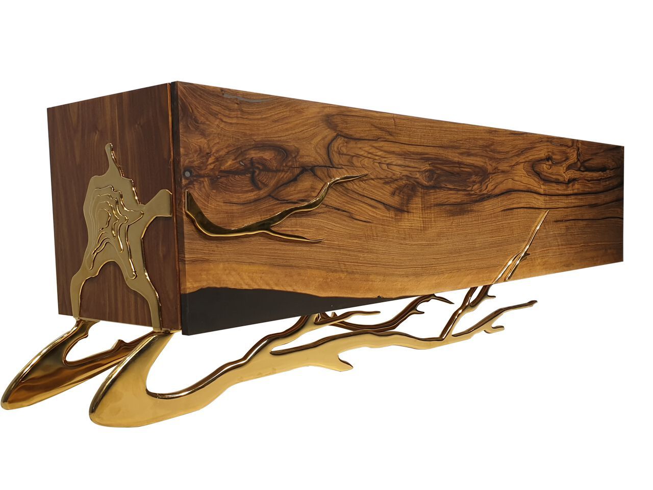 Шкаф для телевизора из орехового дерева и смолы с ящиками Legnor LEG2408770 / LEG2408772 ARCH-00117407 - Вид №4