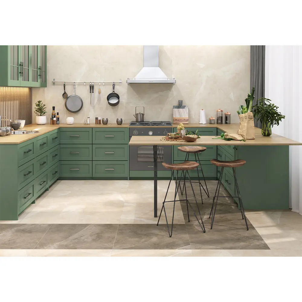 Глазурованный керамогранит Alma Ceramica Merida 04 60x60 см 1.8 м² матовый цвет бежевый 89458937 STLM-2208490