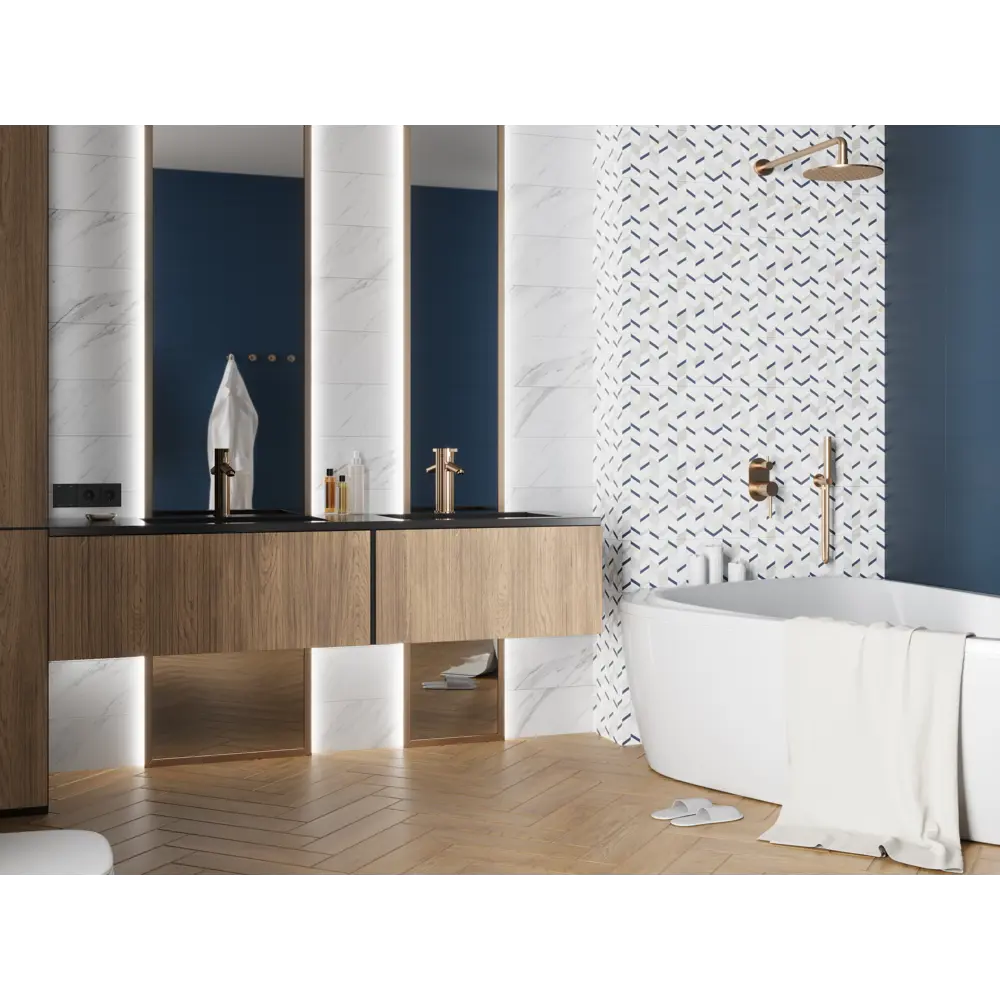 Настенная плитка KREAFORTA Mersey Terrazzo 20x40 см 1.62 м² матовая цвет разноцветный 89413666 STLM-2100718 - Вид №7
