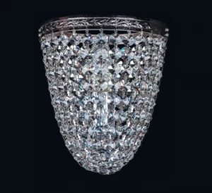 Бра Bohemia Ivele 1925/1S/Ni BOHEMIA IVELE  078232 Прозрачный;серебро