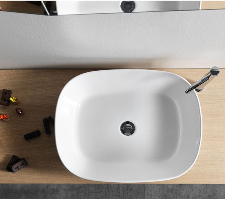 comp_eggb.co Накладная раковина на столешницу  прямоугольная Ex.T  - Вид №1