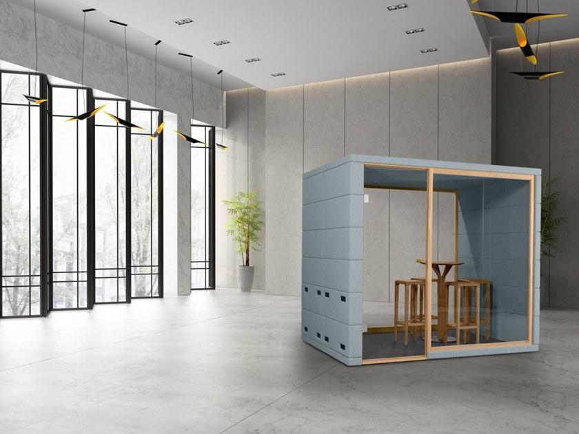 SilentLab Акустическая офисная кабина из ткани со встроенным освещением для встреч sun-id-1374393 - Вид №1