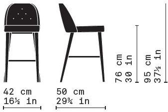 Very Wood Барный стул из тафтинга Carmen sun-id-1457713 - Вид №3