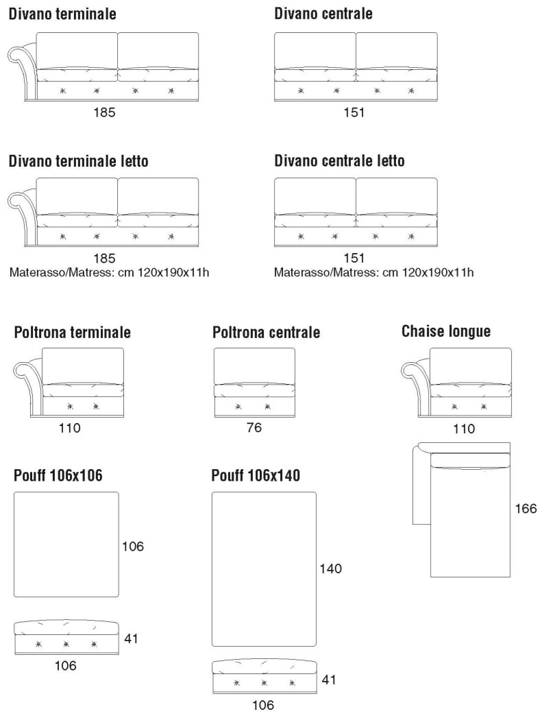 Former In Italia Модульный бархатный диван с шезлонгом Ramon plus sun-id-1419736 - Вид №3