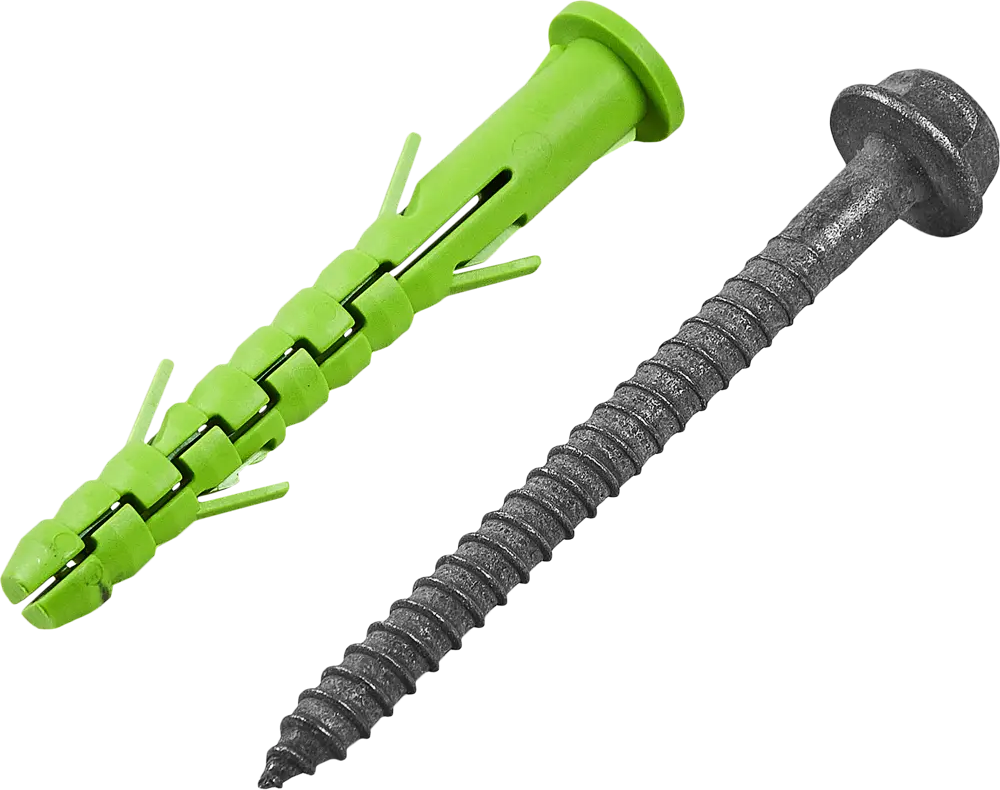 ЕВРОПАРТНЕР - Комплект фасадных дюбелей с шурупами для наружного монтажа 89359476