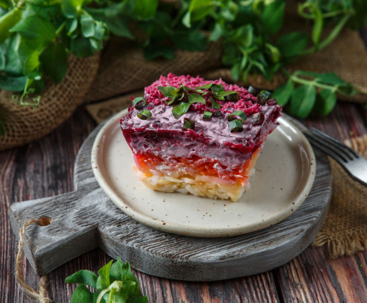 6156 Салат "Сельдь под шубой" Вкусляндия  - Вид №1