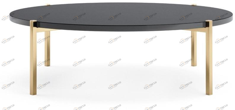 PRADDY Круглый журнальный столик из нержавеющей стали и дерева для гостиной  Ml262 