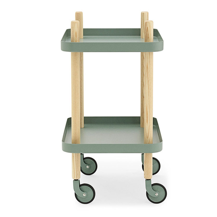 Стол сервировочный на колесиках Block темно-зеленый Normann Copenhagen 602204 - Вид №1