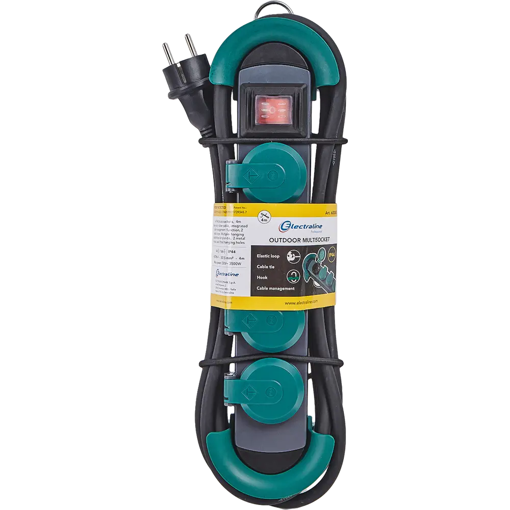 Удлинитель Electraline с 4 розетками и защитой IP44 84710889 STLM-0053972 - Вид №5