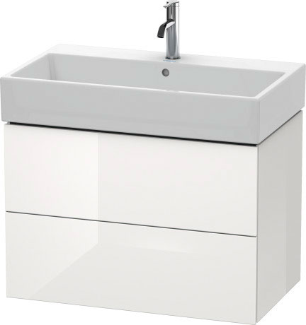 LC627700909 L-Cube Тумбочка подвесная Светло-голубой матовый декор Duravit - Вид №2
