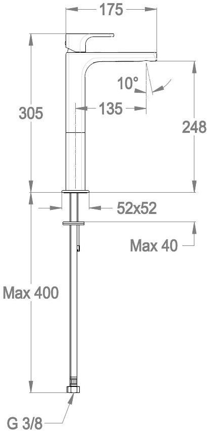 Fir Italia Смеситель для умывальника Daily 44 4411400 - Вид №3