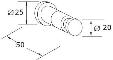 MINA Крючок для полотенца из нержавеющей стали Emme sun-id-1349154 - Вид №3