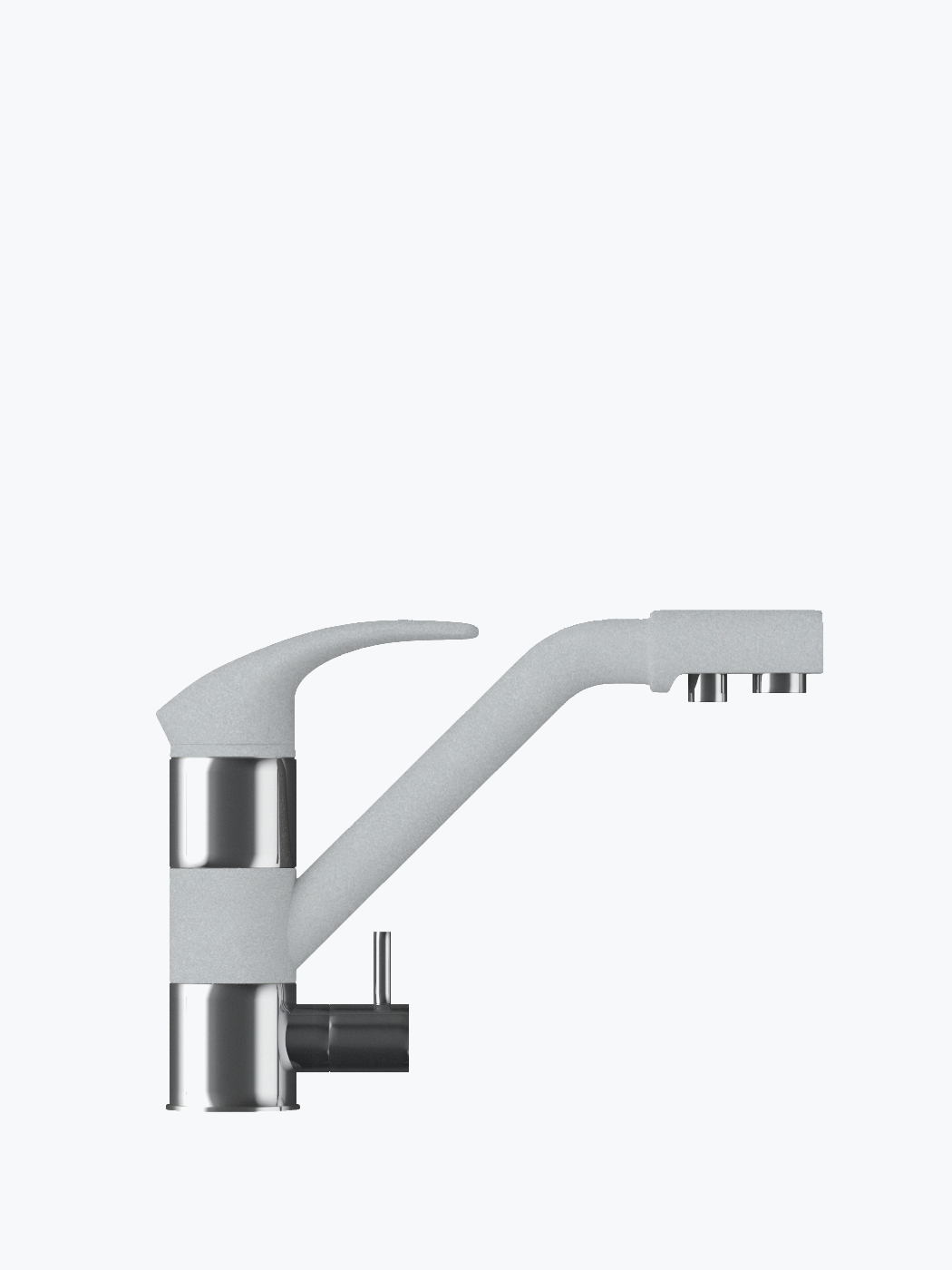 824975 Смеситель кухонный "Дуо" в тон мойки Polygran 